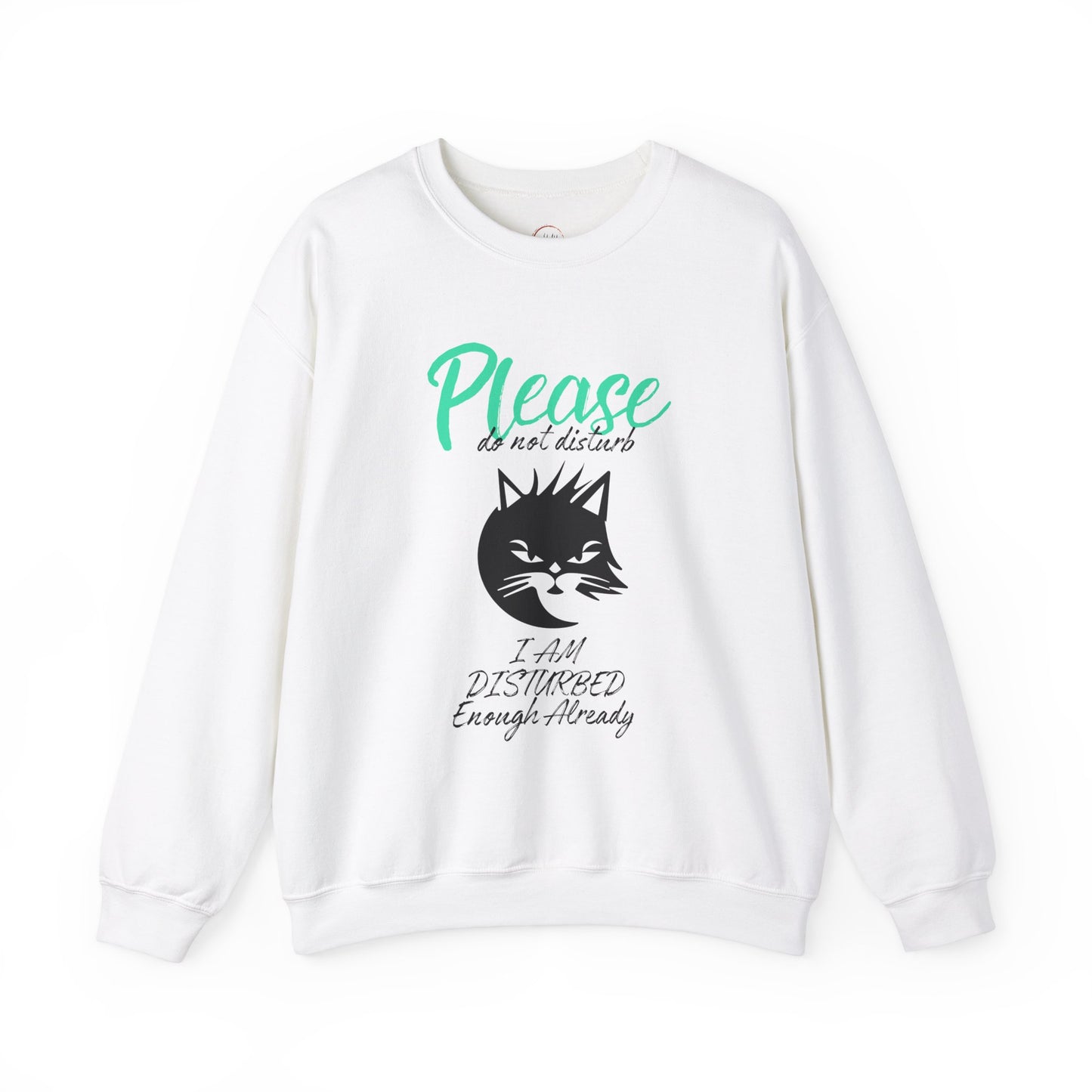 Please Do Not Disturb Cat Unisex Crewneck Sweatshirt