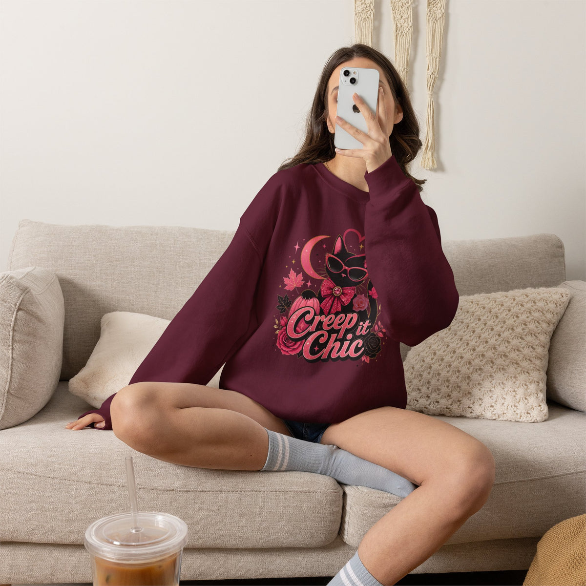 Creep It Chic Cat Sweatshirt
