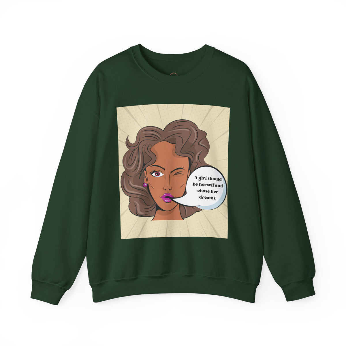 Girl Power Unisex Sweatshirt, Empowering Crewneck Jumper, Inspirational Women's