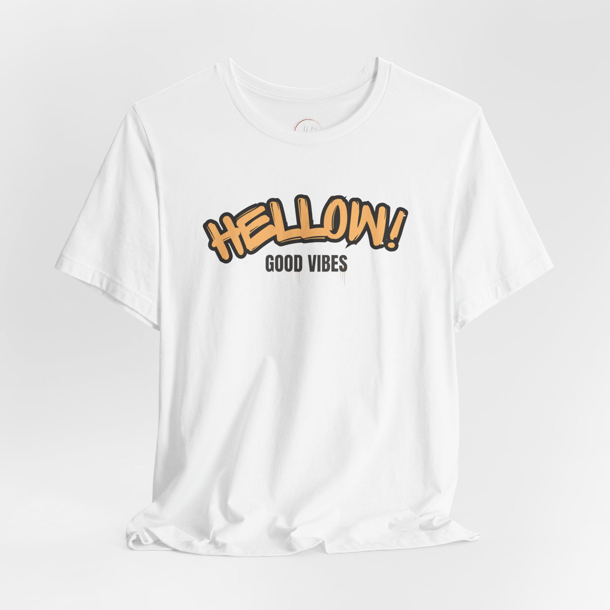 HELLOW! Good Vibes Tee | Retro Bubble Graphic T-Shirt