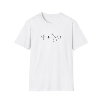 Heartbeats & Healing Unisex T-Shirt, Medical Nurse Doctor Gift