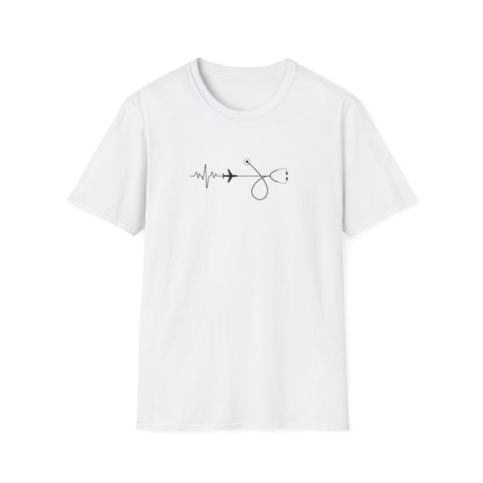 Heartbeats & Healing Unisex T-Shirt, Medical Nurse Doctor Gift
