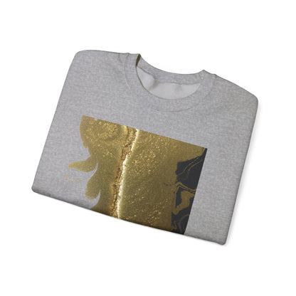 Gold Leaf Graphic Crewneck Sweatshirt | Cozy Fall/Winter Style Gift