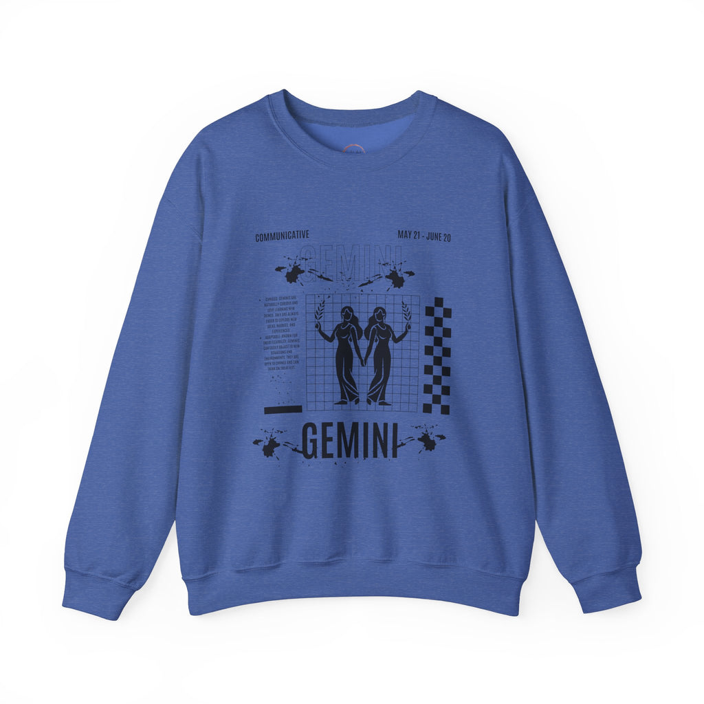 Gemini Zodiac Unisex Sweatshirt, Astrology Crewneck Jumper, Horoscope Pullover