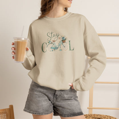 Stay Cool Bicycle Crewneck Sweatshirt