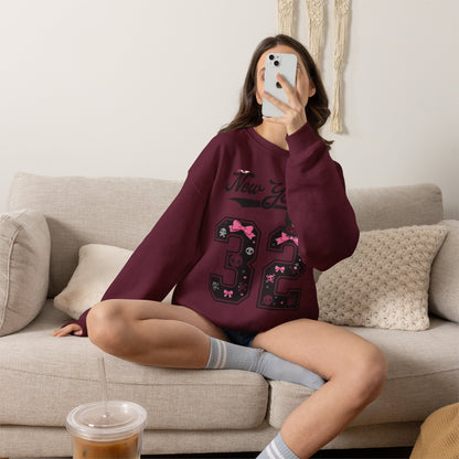 New York '32' Cute Kawaii Crewneck Sweatshirt