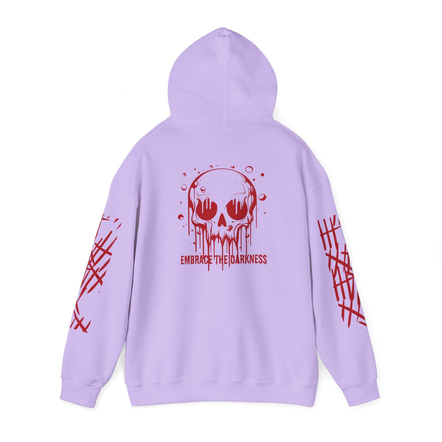 Unisex Heavy Hooded Sweatshirt Skull, Holloween