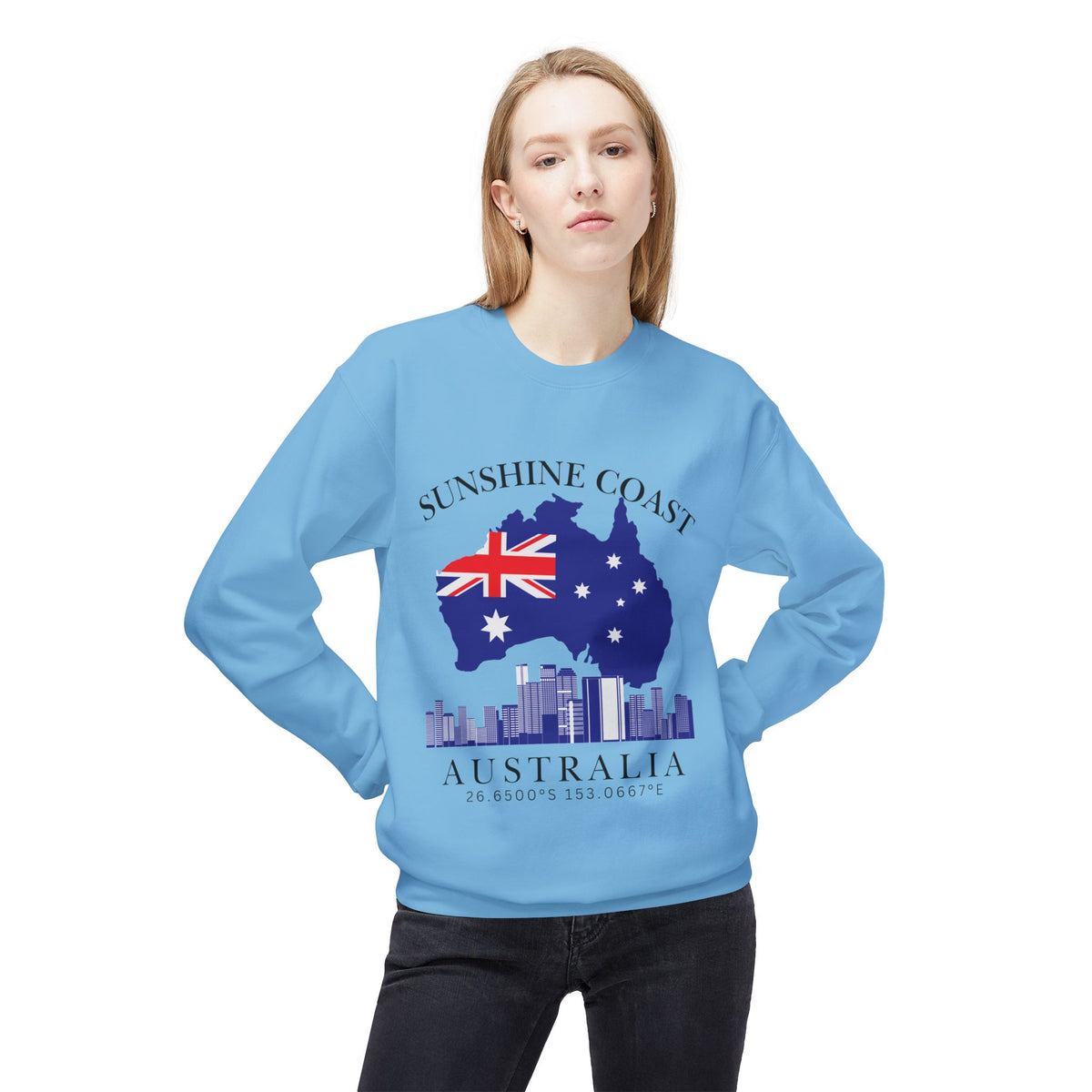 Australia Unisex Midweight Softstyle Fleece Crewneck Sweatshirt