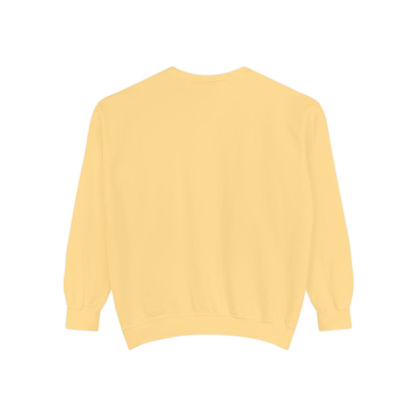 Garment-Dyed Sweatshirt - 'Wait and See' Design