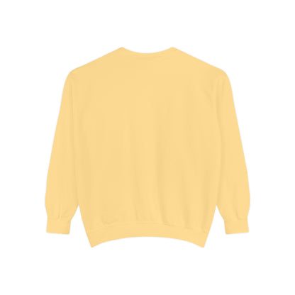 Garment-Dyed Sweatshirt - 'Wait and See' Design