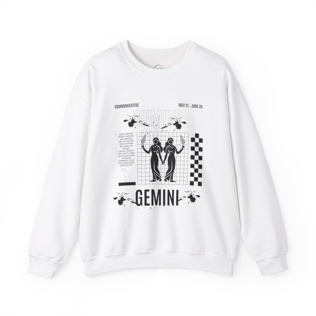 Gemini Zodiac Unisex Sweatshirt, Astrology Crewneck Jumper, Horoscope Pullover