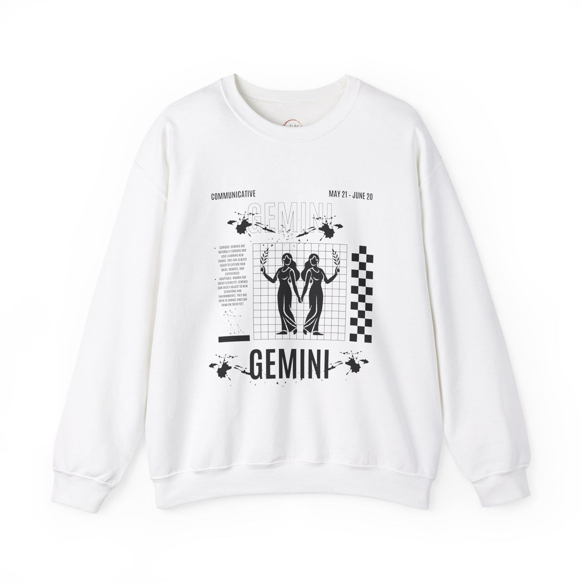 Gemini Zodiac Unisex Sweatshirt, Astrology Crewneck Jumper, Horoscope Pullover