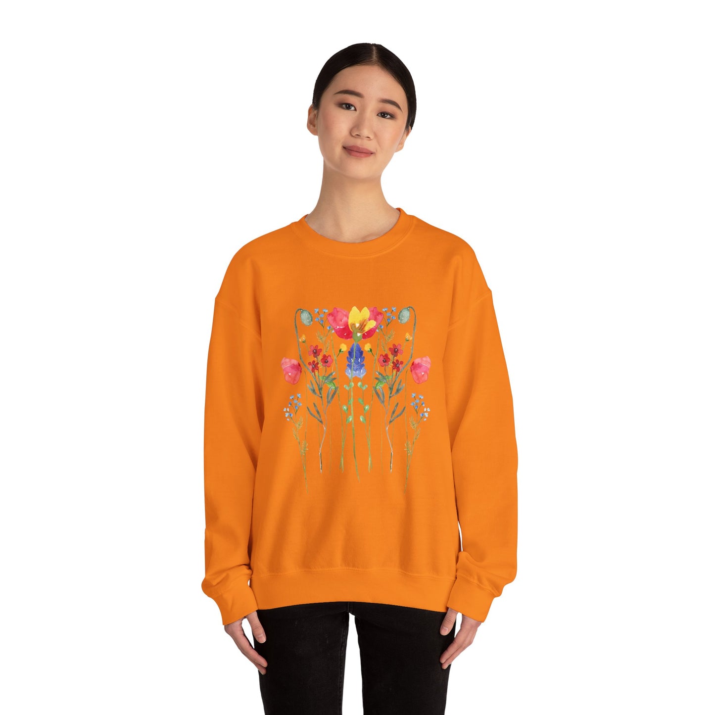 Wild Flowers Unisex Crewneck Sweatshirt