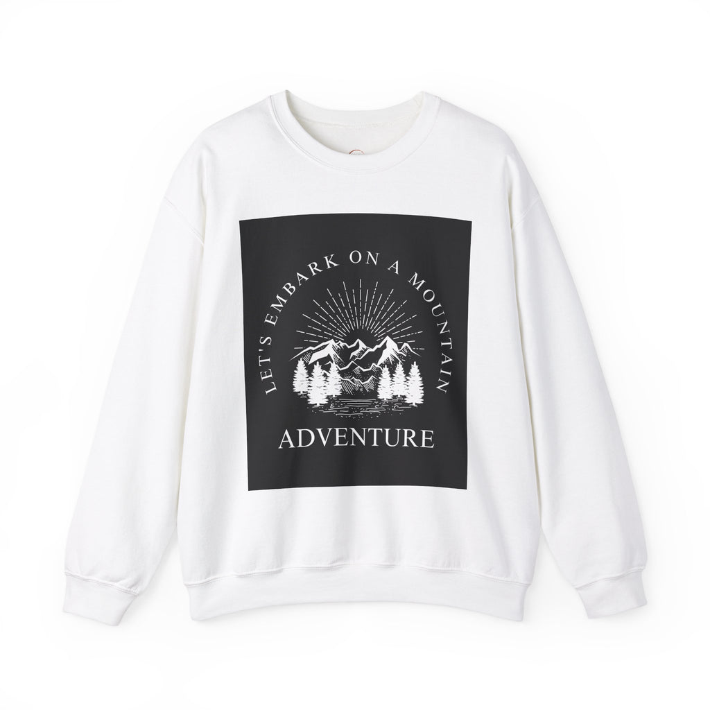 Mountain Adventure Crewneck Sweatshirt - Hiking Apparel, Outdoor Adventure