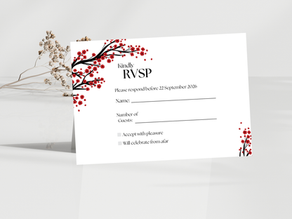Wedding Invitation Set, RSVP, Wedding Details, Wedding Bottle Label Template, WI277