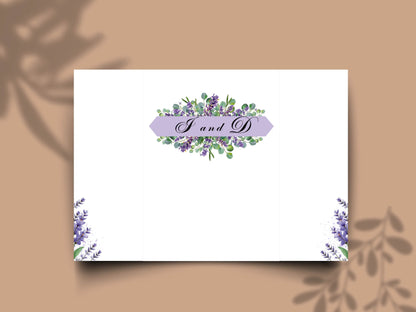 Elegant Wedding Invitation Card | Modern Floral Timeline Invite | Printable Details & Schedule | Personalized Digital Download. WI161