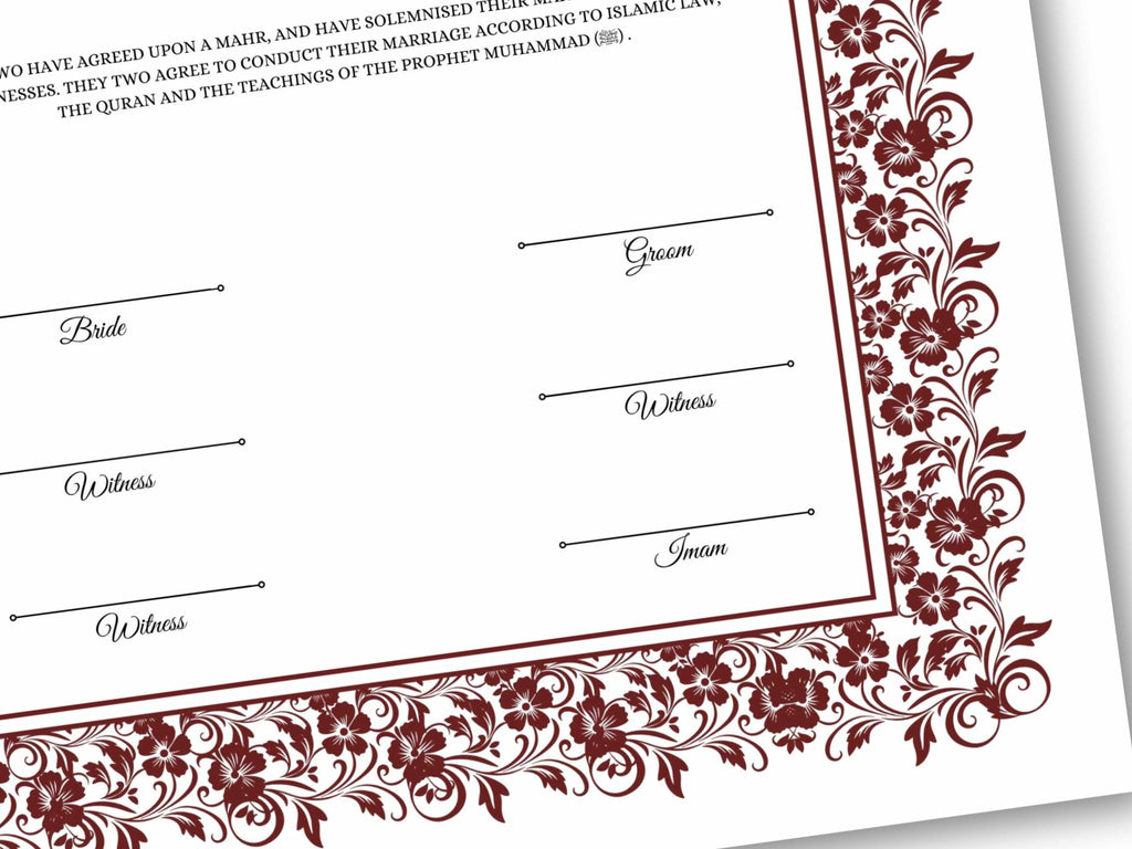 Nikkah Certificate Digital Download Personalised, A4, A3, Template, Editable, Nikkah Nama, Nikkah Contract, 273 Muslim Contract.