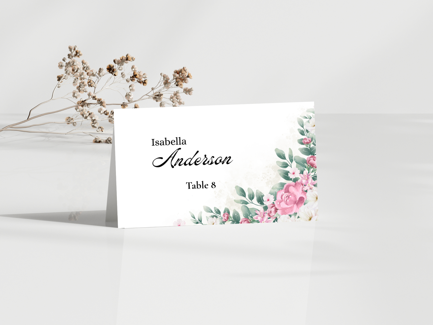 Wedding Thank you Card, Menu Card, Table Card. WI327