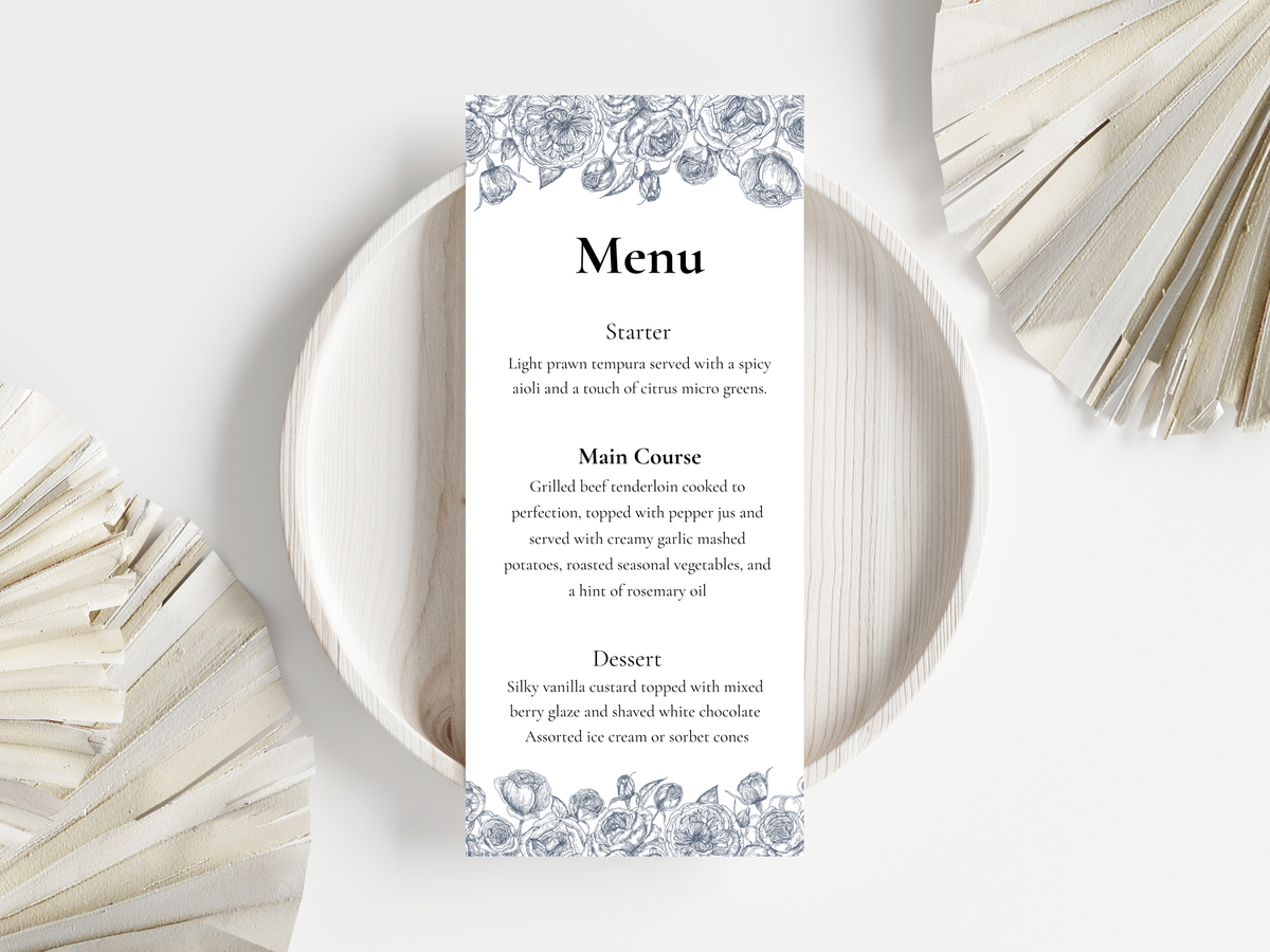 Wedding Thank you Card, Menu Card,  Wedding Bottle Label, Table Card. WI291