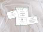 Wedding Invitation Set, RSVP, Dark Floral, Wedding Invitation, Details, Editable, Template, WI238