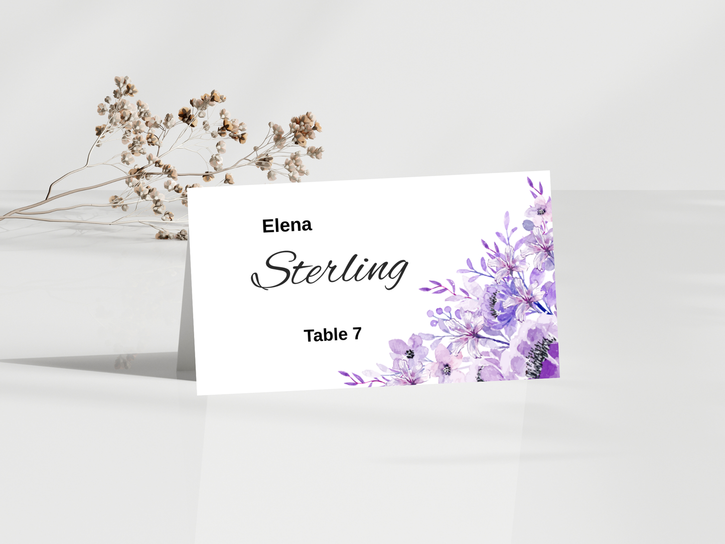 Wedding Thank you Card, Menu Card, Table Card. WI357