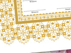 Luxury Nikkah Certificate in Pdf Format, Digital Download Nikkah Contract, Digital Traditional Islamic Wedding Agreement. NT217