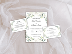 Wedding Invitation Bundle, RSVP, Thank You Card, Table Card, Menu Card, Reception Card, Details Card. WI248