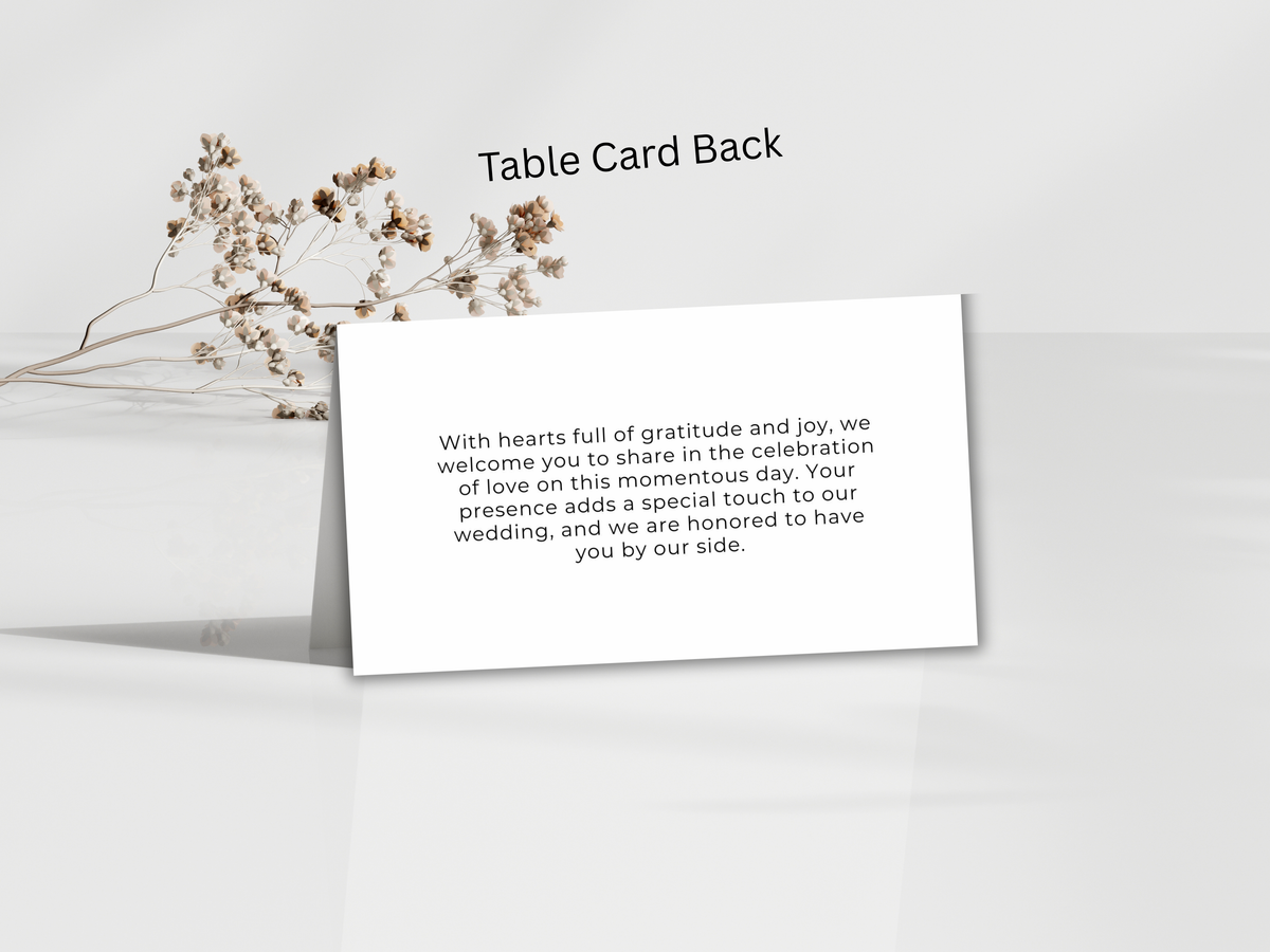 Wedding Invitation Bundle, RSVP, Thank You Card, Table Card, Menu Card, Reception Card, Details Card. WI270