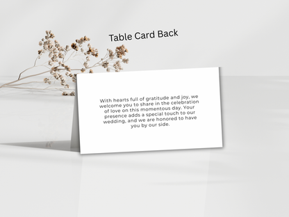 Wedding Invitation Bundle, RSVP, Thank You Card, Table Card, Menu Card, Reception Card, Details Card. WI270