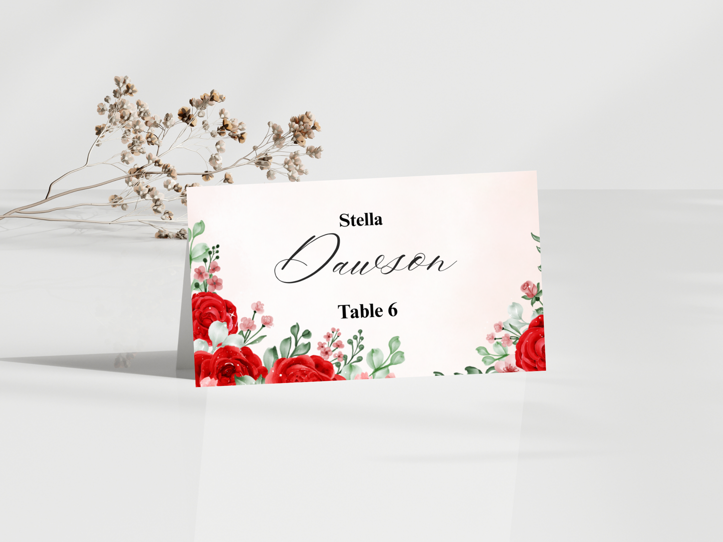 Wedding Thank you Card, Menu Card, Table Card. WI371