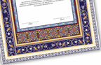 Nikkahnama | Custom Luxury Nikkah Contract | Mughal | Mughal | Inspired Luxury Nikkahnama | Nikkah Certificate in Pdf Template. NN184