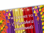 Muslim Mahandi Decor signs Template, Mahandi Night Signs, Henna Welcome signs, Punjabi Mahandi signs, Digial Template, 24 x 18 in. NN6