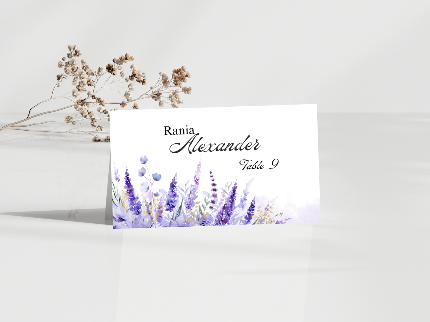 Wedding Thank you Card, Menu Card, Table Card. WI333