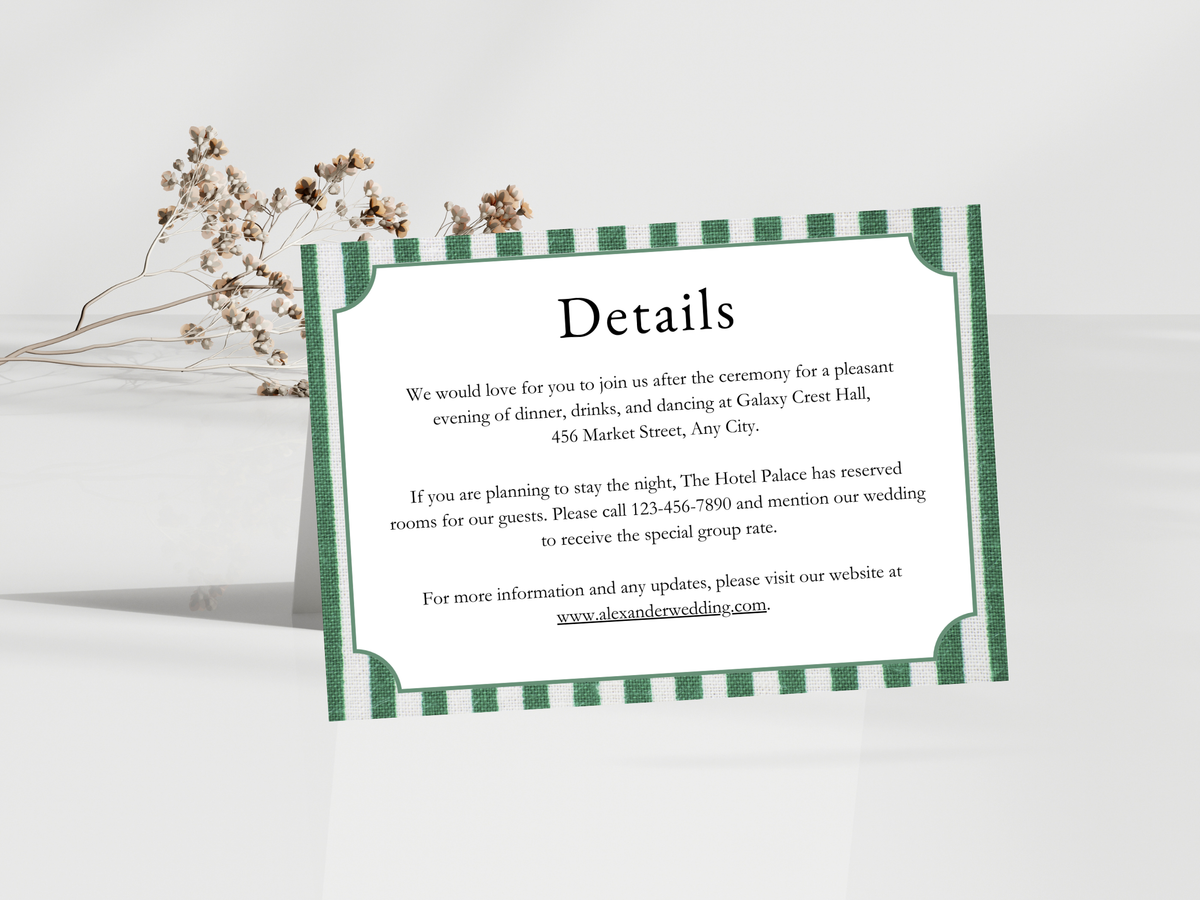 Wedding Invitation Bundle, RSVP, Menu Card, Reception Card, Details Card. Wedding Bottle Label. WI290