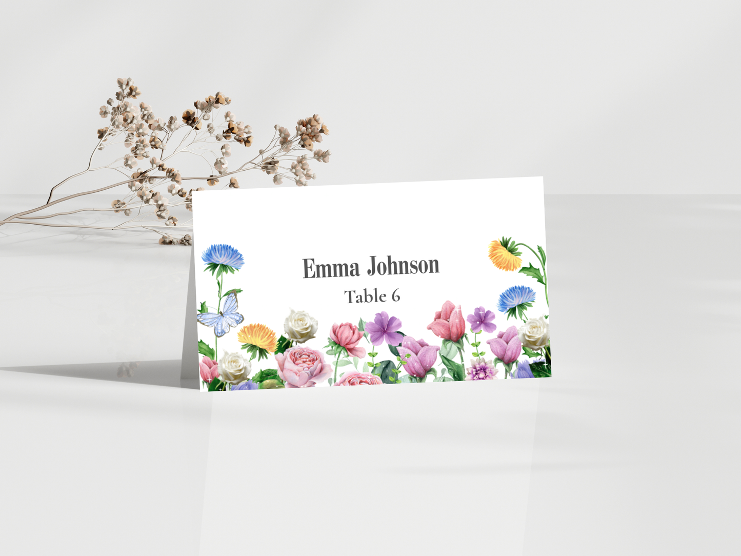 Wedding Thank you Card, Menu Card, Table Card. WI303