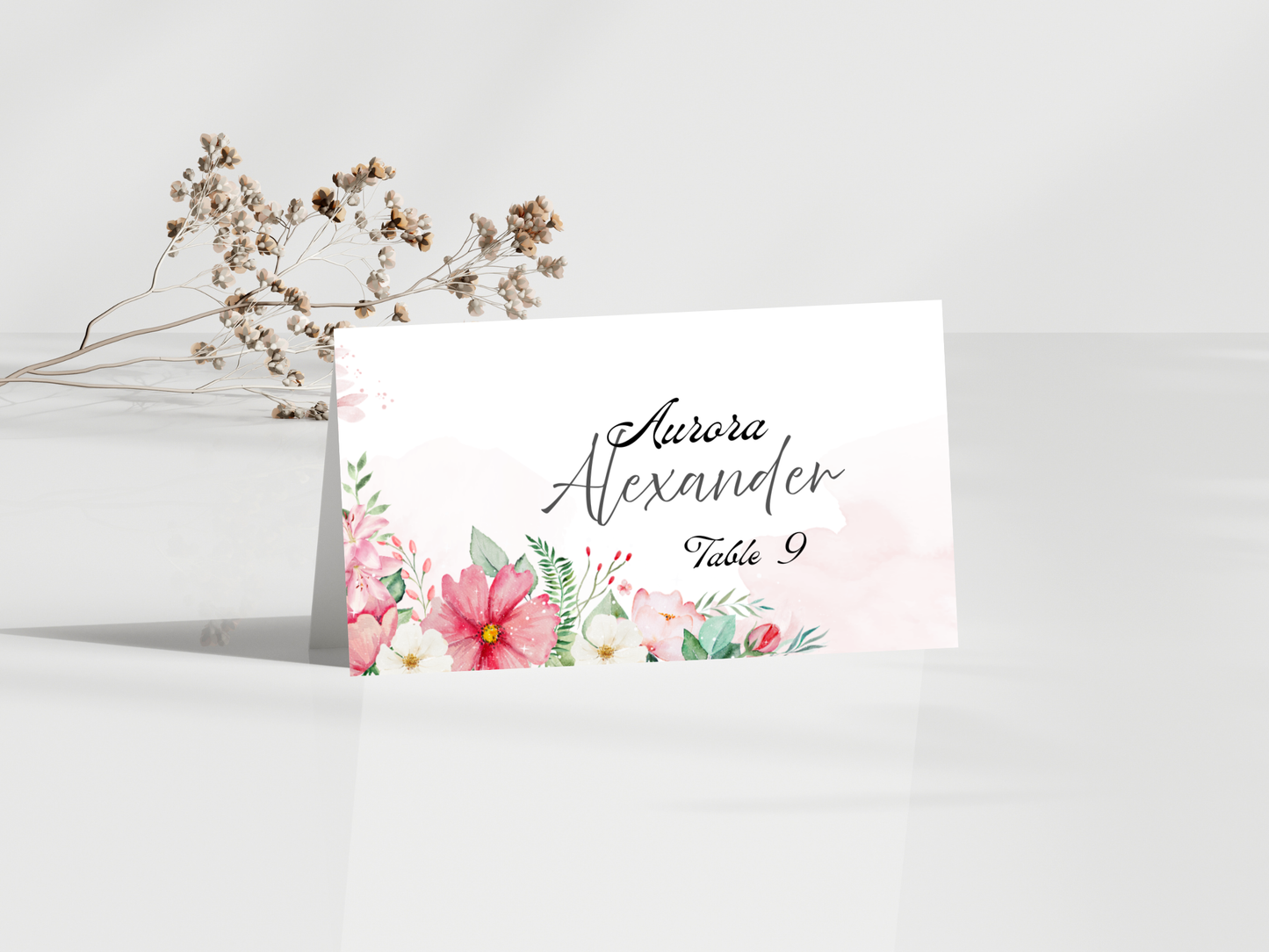 Wedding Thank you Card, Menu Card, Table Card. WI331
