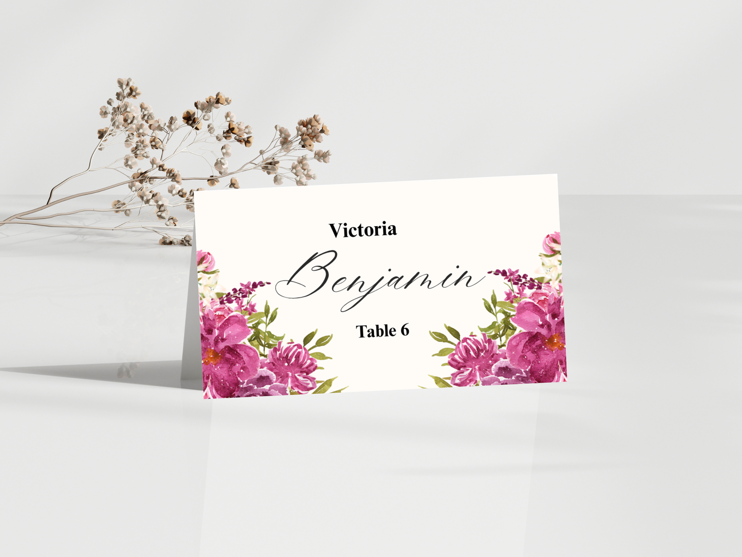 Wedding Thank you Card, Menu Card, Table Card. WI367