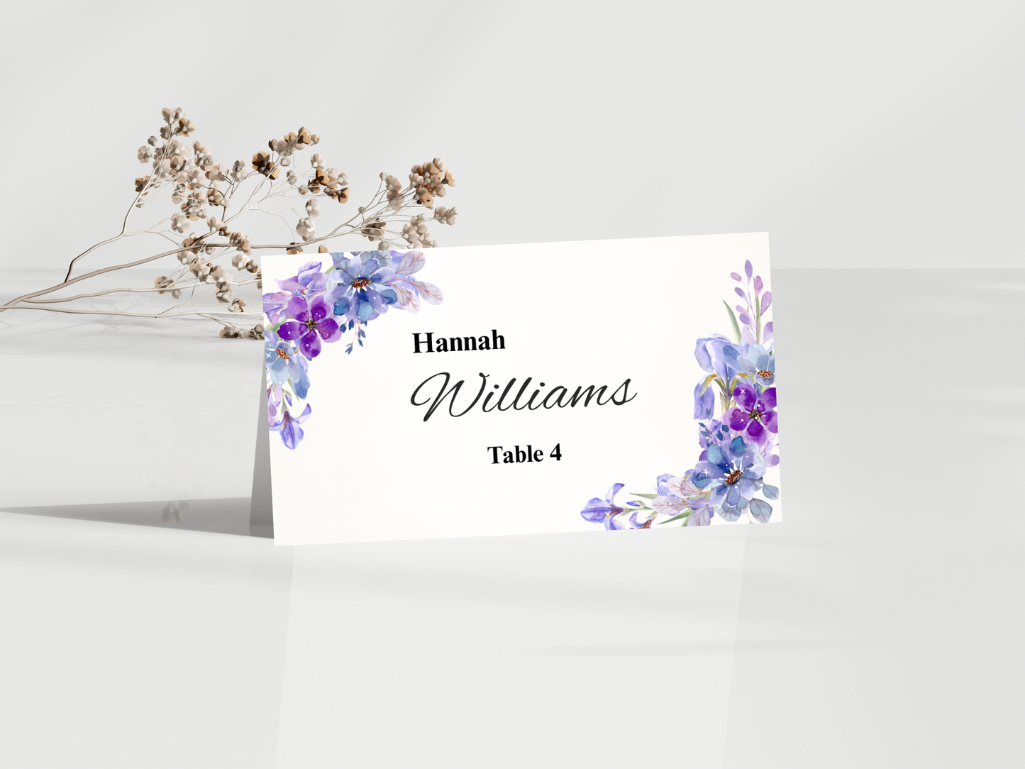 Wedding Thank you Card, Menu Card, Table Card. WI348