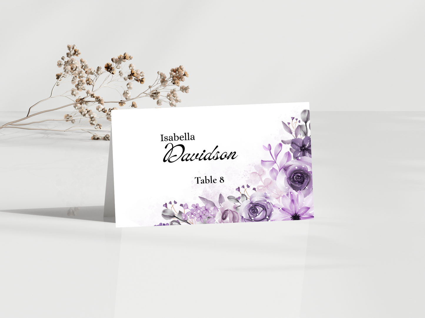Wedding Thank you Card, Menu Card, Table Card. WI328