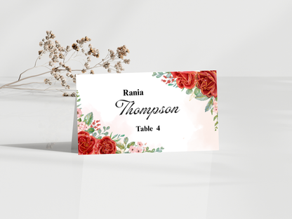 Wedding Thank you Card, Menu Card, Table Card. WI339