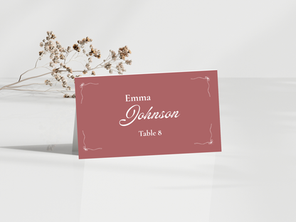Wedding Thank you Card, Menu Card, Table Card. WI325