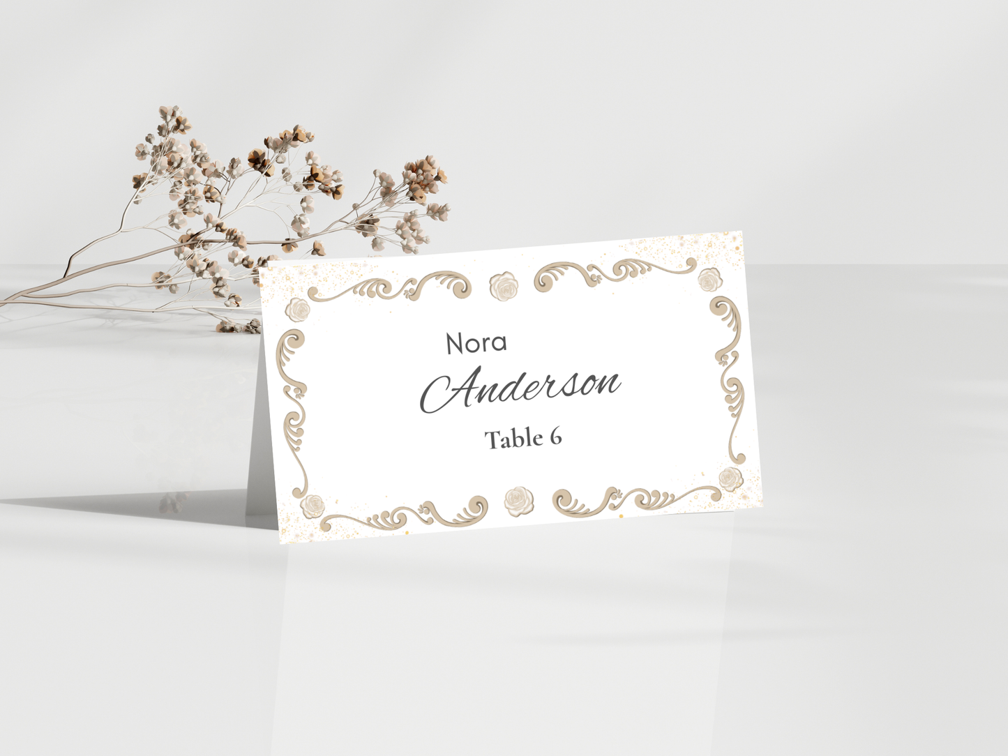 Wedding Thank you Card, Menu Card, Table Card. WI305