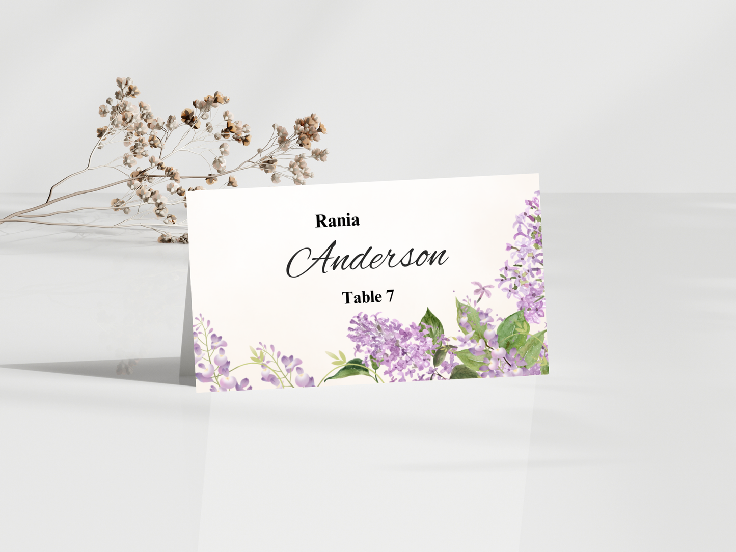 Wedding Thank you Card, Menu Card, Table Card. WI346