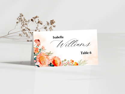 Wedding Thank you Card, Menu Card, Table Card. WI370