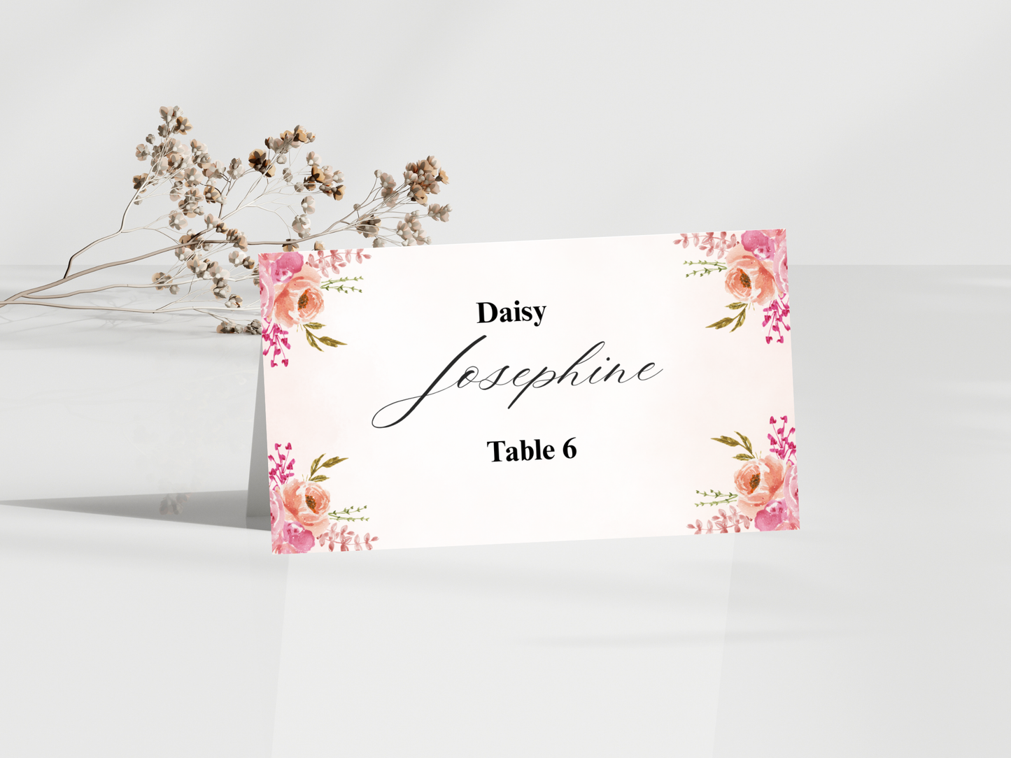 Wedding Thank you Card, Menu Card, Table Card. WI374