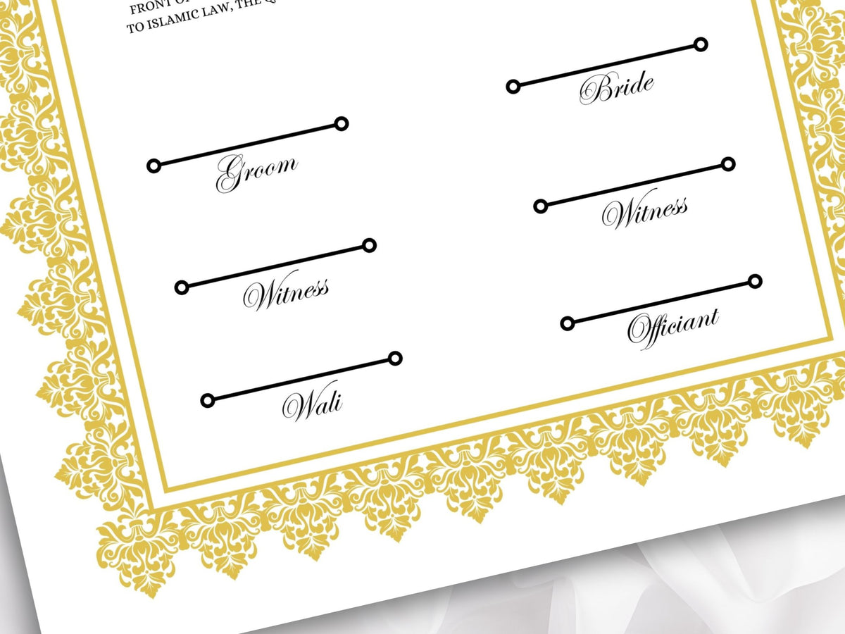 Nikkah Certificate Digital Download Personalised, A4, A3, Template, Editable, Nikkah Nama, Nikkah Contract, Muslim Contract. NN268