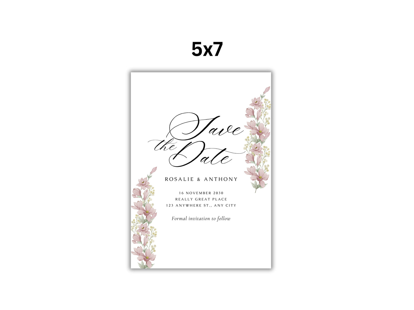 Wedding Invitation Template, Personalised Wedding Card, Printable Wedding Invitation, Details Card, Rsvp Card, Instant Download. WI80