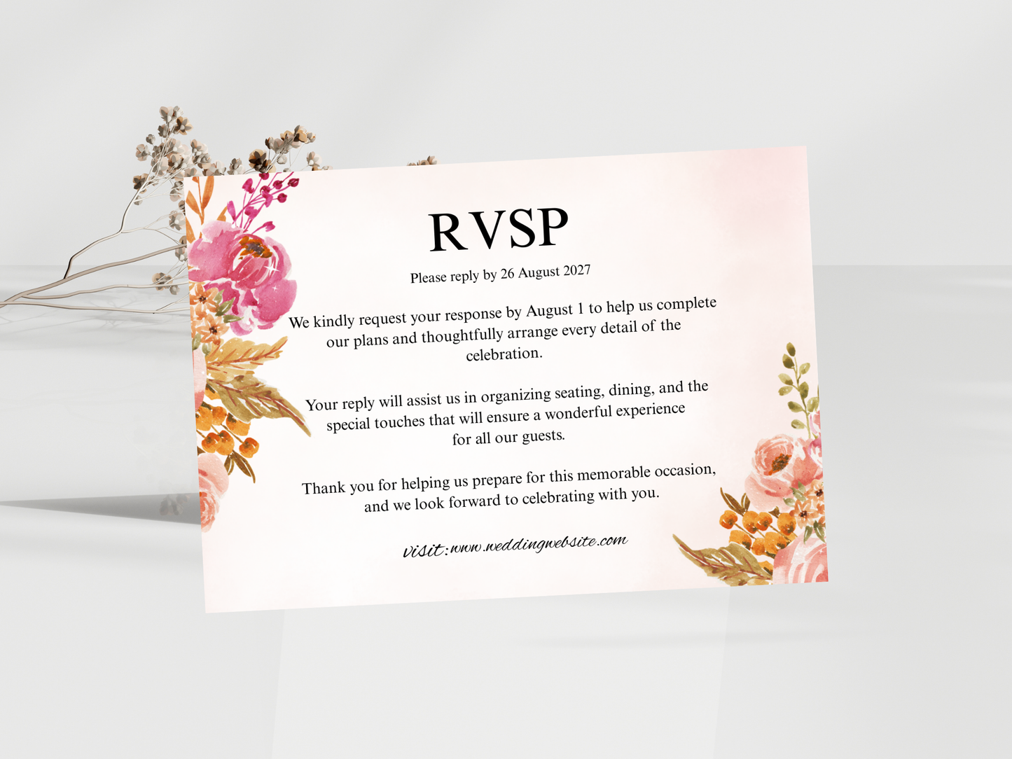 Wedding Invitation card, RSVP, Detailed Card, Bottle Label. WI374