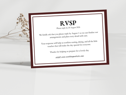 Wedding Invitation Set, RSVP, Wedding Details, Wedding Bottle Label Template, WI287