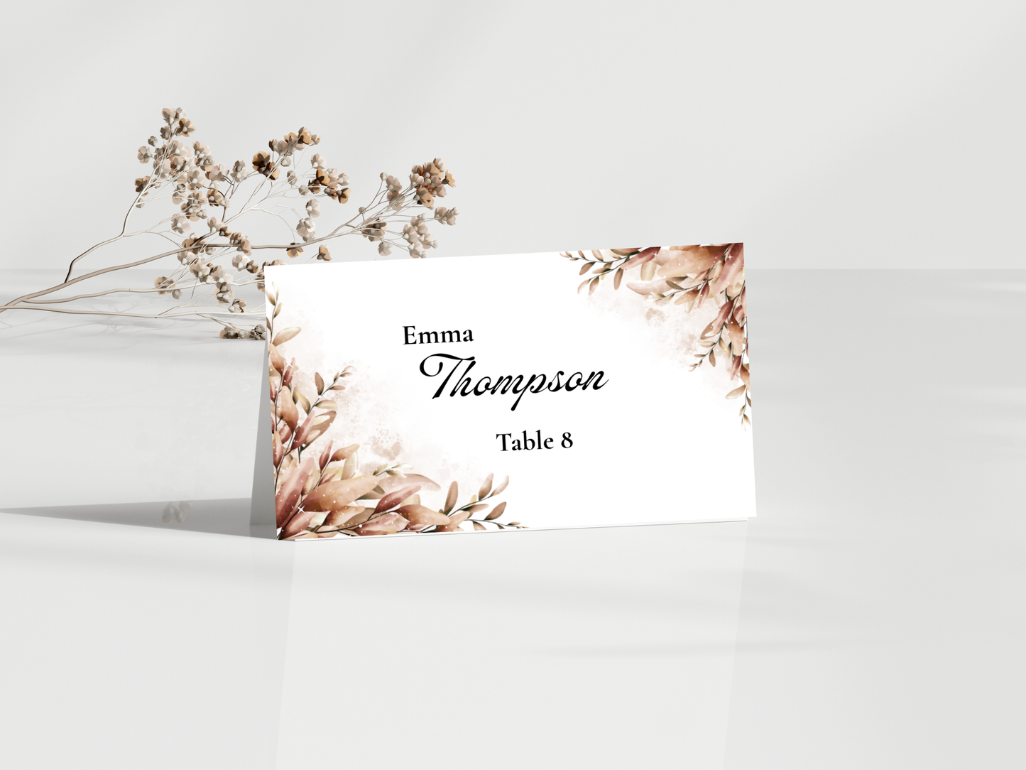 Wedding Thank you Card, Menu Card, Table Card. WI326